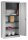 mauser Stahlschrank 790065A0 lichtgrau 3 Fachböden 95,0 x 42,0 x 195,0 cm, aufgebaut, 1 St.