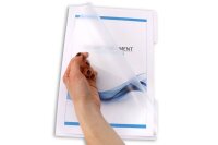 EICHNER Sichthüllen DIN A4 transparent genarbt 0,12...