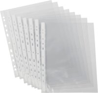EICHNER Prospekthüllen DIN A4 glasklar glatt 0,10 mm, 100 St.