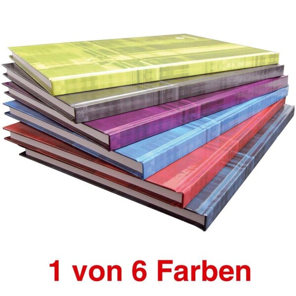 Clairefontaine Notizbuch DIN A4 kariert, farbsortiert Hardcover 192 Seiten, 1 St.
