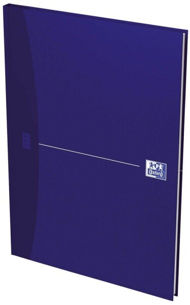 OXFORD Notizbuch Office Book DIN A4 liniert, blau Hardcover 192 Seiten, 1 St.
