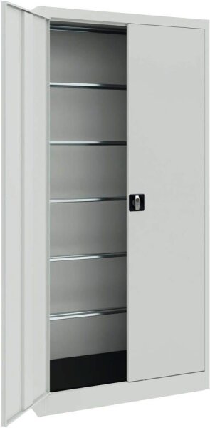 mauser Stahlschrank 790058A0 lichtgrau keine Fachböden 95,0 x 42,0 x 195,0 cm, aufgebaut, 1 St.
