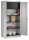 mauser Stahlschrank 790217A0 lichtgrau 3 Fachböden 95,0 x 50,0 x 195,0 cm, aufgebaut, 1 St.
