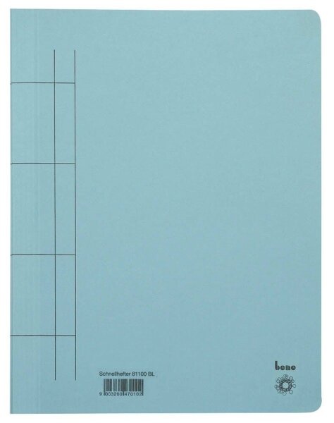bene Schnellhefter Karton blau DIN A4, 25 St.