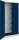 mauser Stahlschrank BF 4 PLZ  - 7035/5003 lichtgrau, saphirblau keine Fachböden 95,0 x 42,0 x 195,0 cm, aufgebaut, 1 St.