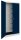 mauser Stahlschrank BF 5 PLZ  - 7035/5003 lichtgrau, saphirblau keine Fachböden 95,0 x 50,0 x 195,0 cm, aufgebaut, 1 St.