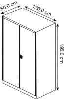 mauser Stahlschrank BF 5-12 G  - 9010/9010 reinweiß...