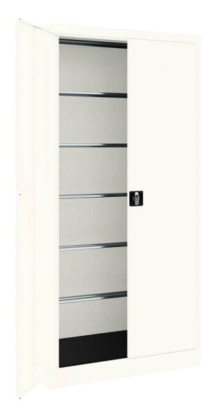 mauser Stahlschrank BF 5 PLE  - 9010/9010 reinweiß keine Fachböden 95,0 x 50,0 x 195,0 cm, aufgebaut, 1 St.