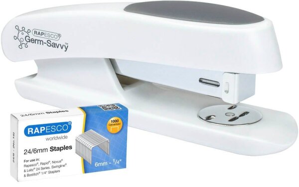 RAPESCO® Heftgerät Germ-Savvy ECO Sting Ray weiß, 1 St.