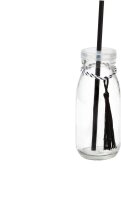 25 folia Strohhalme BLACK schwarz  ( 12590 )