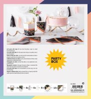 folia Party-Set Marmoriert 36-tlg., 1 St.