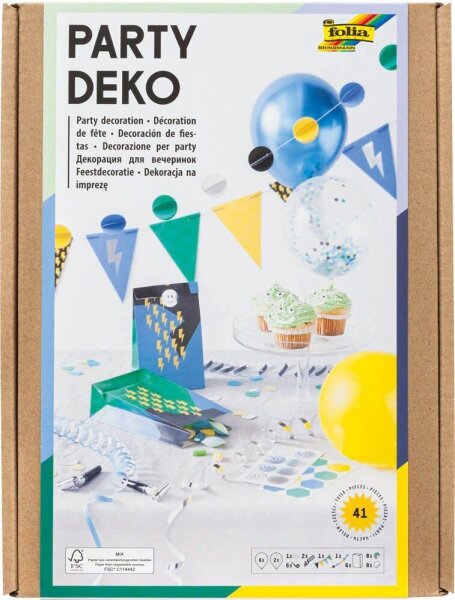 folia Dekoartikel mehrfarbig Blitze, 15 St.
