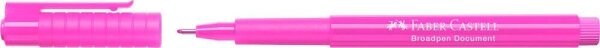 FABER-CASTELL Broadpen Document 1554 Fineliner pink 0,8 mm, 1 St.
