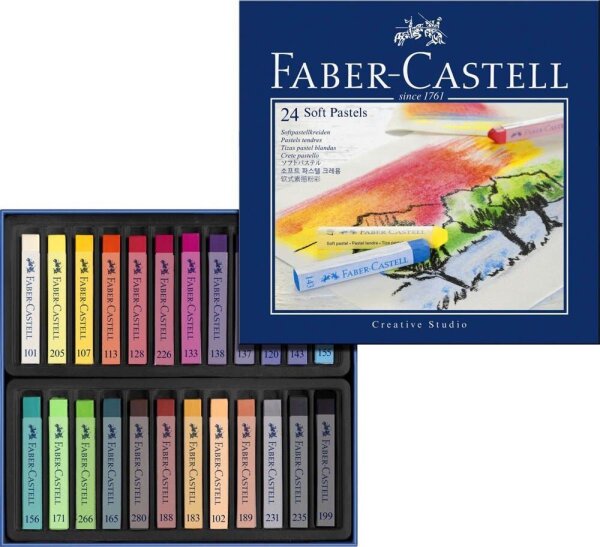 FABER-CASTELL Creative Studio Pastellkreide farbsortiert 24 St.