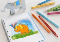 FABER-CASTELL Jumbo Buntstifte farbsortiert, 12 St.
