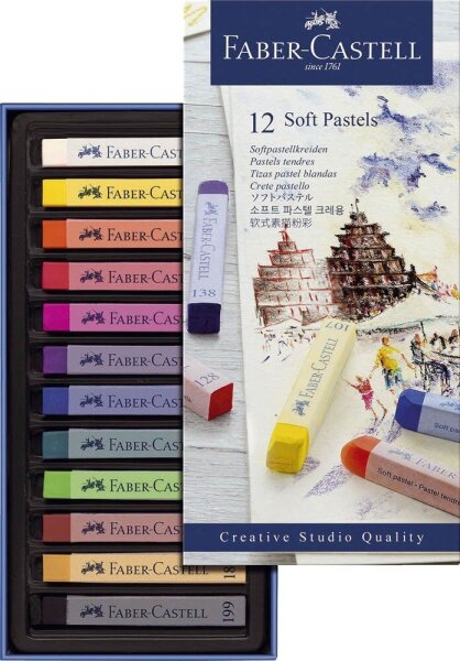 FABER-CASTELL Creative Studio Pastellkreide farbsortiert 12 St.