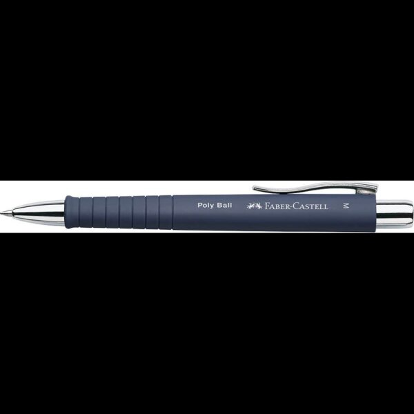 FABER-CASTELL Kugelschreiber POLY BALL M blau matt, Schreibfarbe: blau, 1 St.