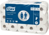 TORK Toilettenpapier T4 Advanced 2-lagig Recyclingpapier,...