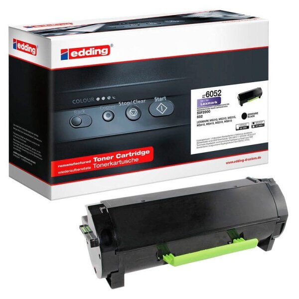 edding EDD-6052  schwarz Toner kompatibel zu LEXMARK 50F2000