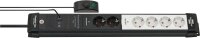 brennenstuhl Premium-Line Comfort Switch Plus 6-fach Steckdosenleiste mit Fußschalter 3,0 m schwarz