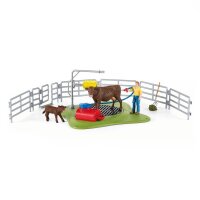 Schleich® Farm World 42529 Kuh Waschstation...