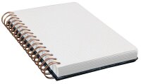 SIGEL Notizbuch mit Spirale Jolie® ca. DIN A5 punktkariert, rose/gold/schwarz Hardcover 240 Seiten, 1 St.