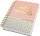 SIGEL Notizbuch mit Spirale Jolie® ca. DIN A5 punktkariert, rose/gold/schwarz Hardcover 240 Seiten, 1 St.