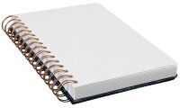 SIGEL Notizbuch mit Spirale Jolie® ca. DIN A5 punktkariert, dunkelblau/kupfer Hardcover 240 Seiten, 1 St.