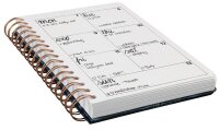SIGEL Notizbuch mit Spirale Jolie® ca. DIN A5 punktkariert, dunkelblau/kupfer Hardcover 240 Seiten, 1 St.