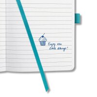 SIGEL Notizbuch Jolie® ca. DIN A6 liniert, aqua green Hardcover 174 Seiten, 1 St.