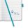 SIGEL Notizbuch Jolie® ca. DIN A6 liniert, aqua green Hardcover 174 Seiten, 1 St.