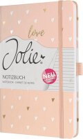 SIGEL Notizbuch Jolie® Rose Love ca. DIN A5 liniert, rose/gold/weiß Hardcover 174 Seiten, 1 St.