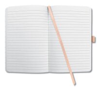 SIGEL Notizbuch Jolie® Rose Love ca. DIN A5 liniert, rose/gold/weiß Hardcover 174 Seiten, 1 St.