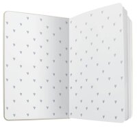 SIGEL Notizbuch Jolie® Rose Love ca. DIN A5 liniert, rose/gold/weiß Hardcover 174 Seiten, 1 St.