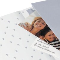 SIGEL Notizbuch Jolie® Rose Love ca. DIN A5 liniert, rose/gold/weiß Hardcover 174 Seiten, 1 St.