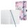 SIGEL Notizbuch Jolie® Loose Florals Pink ca. DIN A5 liniert, blau/rosa Hardcover 174 Seiten, 1 St.