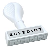 WEDO Textstempel "Erledigt" ohne Logo, 1 St.