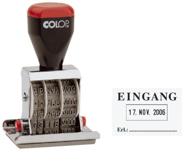 COLOP Datumstempel mit Text "Eingang" 04060 ohne Logo, 1 St.