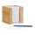 relaxdays Zettelbox braun inkl. 900 Notizzettel, 1 St.