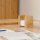 relaxdays Zettelbox braun inkl. 900 Notizzettel, 1 St.