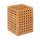 relaxdays Stiftehalter braun Bambus 9,0 x 9,0 x 11,0 cm