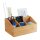 relaxdays Schreibtisch-Organizer braun Bambus 6 Fächer 28,0 x 19,5 x 14,0 cm