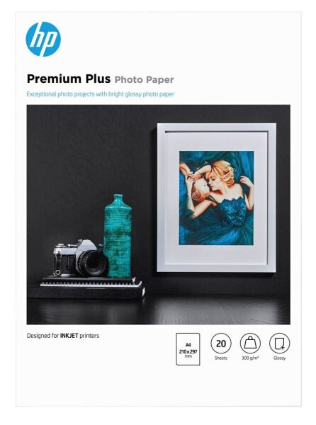 HP Fotopapier CR672A DIN A4 glänzend 300 g/qm 20 Blatt