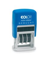 COLOP Datumstempel mit Text "Gebucht"...