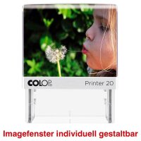 COLOP Textstempel, individualisierbar Printer 20/1 selbstfärbend schwarz ohne Logo, 1 St.