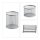 relaxdays Schreibtischset silber