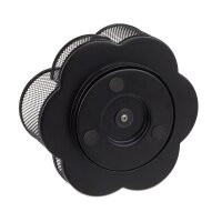 relaxdays Stiftehalter schwarz Metall, lackiert 7 Fächer 17,5 x 16,5 x 11,0 cm