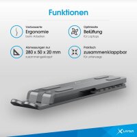 XLAYER Laptop-Ständer Foldable grau