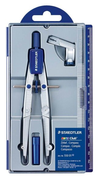 STAEDTLER Zirkel Noris Club® 550 silber, 1 St.