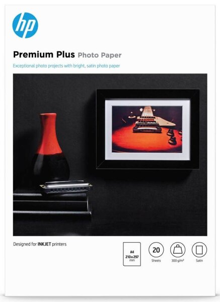 HP Fotopapier CR673A DIN A4 seidenmatt 300 g/qm 20 Blatt